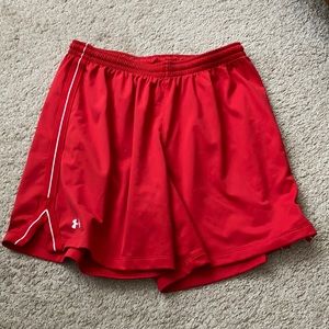 Under Armour Women's Red Athletic Shorts
